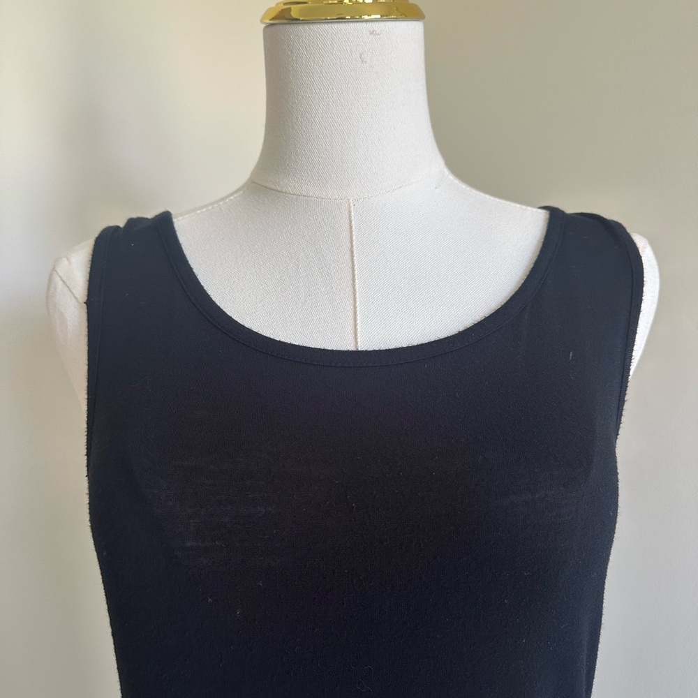 Black Cotton Long Sundress- Medium - Picture 3 of 6